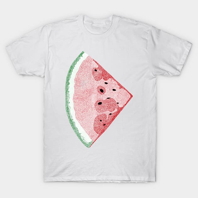 Watermelon Illustration T-Shirt by MickeyEdwards